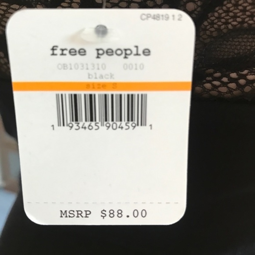 Free People Black Bodycon dress crepe NWT - Picture 6 of 8